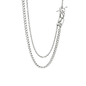 [B&R設計款/鋼飾] 心動軌跡鎖骨鍊 / 女款 / Heartbeat Trail Necklace