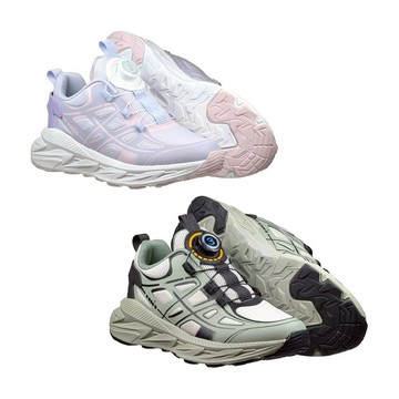 DIADORA迪亞多那 音速大童輕量跑鞋 童運動鞋 童鞋 寬楦 輕盈 保護後跟 避震 穩定 抗菌 除臭 止滑 紫 灰綠