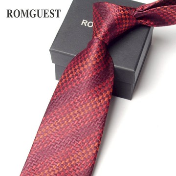 9cm紅撞色格紋領帶男正裝商務職業 結婚新郎寬版藍條紋黑色學生潮