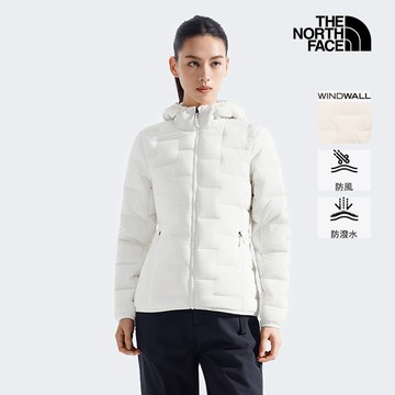女款米白色DWR防潑水羽絨外套｜8DX6QLI