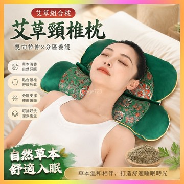 ⭐臺灣出貨⭐艾草頸椎枕頭枕成人護頸枕單人安神助眠枕家用可拆洗枕新款組閤枕 6MOQ