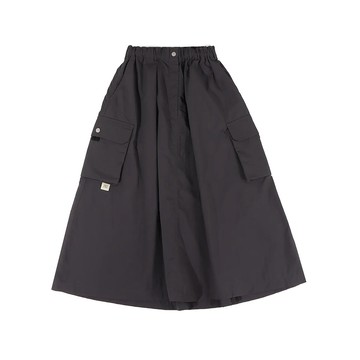 A[S]USL NYLON POCKETS FLARE SKIRT / ASUSL 日系 寬鬆 尼龍 防潑水 工裝裙