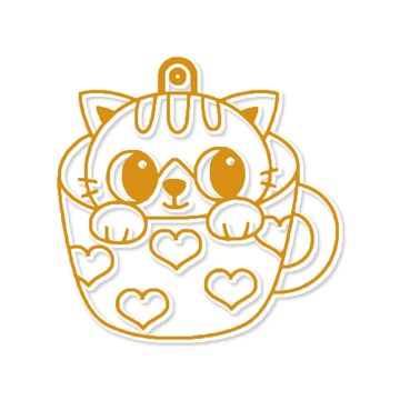 AMOS 阿摩司 壓克力模型版 杯子貓 S79 款 小款  1個