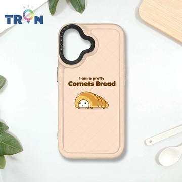 TRON IPHONE 16 螺旋捲麵包君小情緒系列 MAGSAFE 磁吸 防摔 太空殼 透黑 手機殼