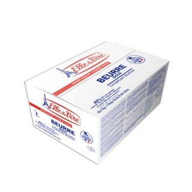 【德麥食品】法國 Elle&Vire愛樂薇 發酵無鹽奶油 /10kg