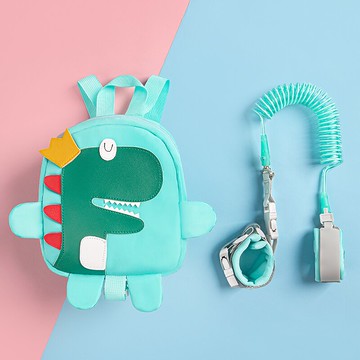 兒童防走失牽引繩 兒童防走失帶牽引繩寶寶溜娃神器防丟走丟安全手環遛娃丟失背包式 【CM3507】