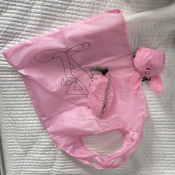 📣免運🔥臺灣出貨🔥ins風卡通小狗可折疊購物袋環保袋隨身便攜大容量手提袋收納BH063