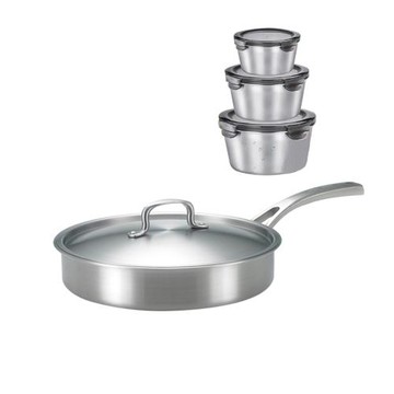 SanYeh三葉頂級316不鏽鋼健康概念養生24cm平底鍋