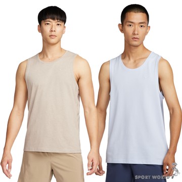 【下殺】Nike 無袖背心 男裝 排汗 透氣孔 燕麥/灰藍【運動世界】DV9834-248/DV9834-085