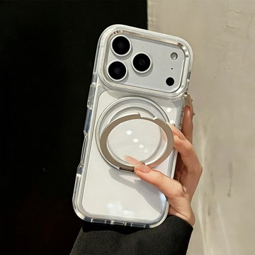 鈦合金360°支架 磁吸 防摔手機殼 保護殼 適用於 iPhone 17 16 15 14 13 12 Pro Max