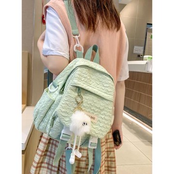 大容量雙肩包少女休閑旅行背包電腦包大學生初中生高中書包女可愛