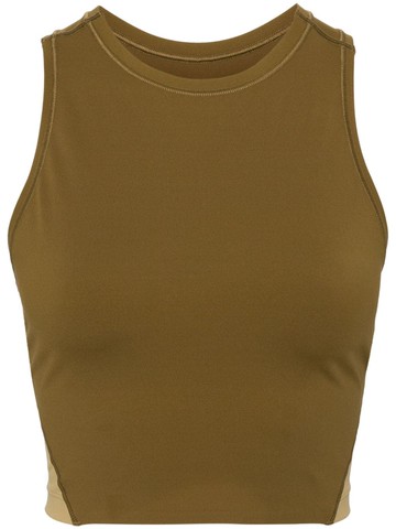 On Running - Movement panelled crop top - women - Elastane/Recycled Polyester - M - Brown