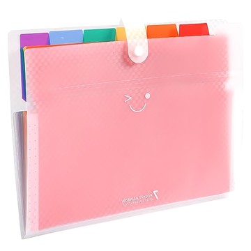 Rota 7格彩虹便攜式文件夾  1個  白色
