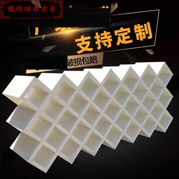 創意客廳紅酒架裝飾酒柜格子菱形交叉架隔板墻上置物架壁掛餐廳