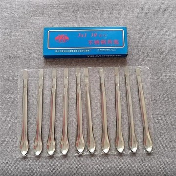 💥臺灣有貨💥免運💥3*1套裝藥勺 單頭不鏽鋼微量藥勺藥匙刮鏟藥刮勺子厚實驗室優質