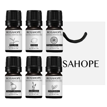 ［快速出貨］【瑰荷希ROSAHOPE】 六款純精油經典組 薰衣草、甜橙、茶樹、檸檬、粉紅葡萄柚、薄荷 #經典 #實用 #天然 #好入手