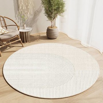 【匠俱】圓形地毯-直徑200cm(日式侘寂風客廳沙發茶幾毯 書房轉椅電腦椅地墊 地板保護墊)