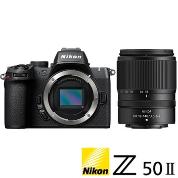 NIKON Z50 II Z50M2 KIT 附 Z 18-140mm VR 旅遊鏡組 (公司貨) APS-C 無反微單眼相機 Z502