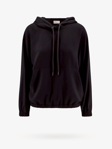 Hooded sweatshirt with logo patch - MONCLER - gender_Woman