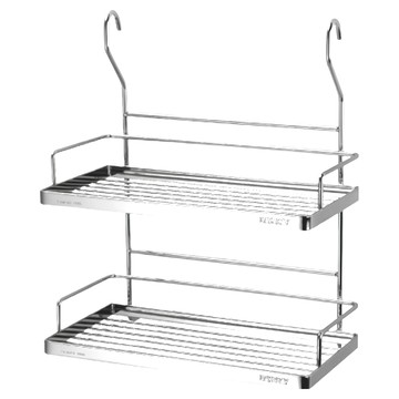 DAY&DAY 日日家居 冰箱雙層活動式調味架 #304不鏽鋼材質  銀色  1個