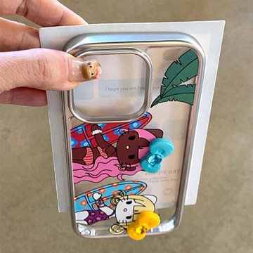 可愛沖浪kitty貓適用三星s24ultra手機殼s23fe日韓s21+女a05s新款a12透明a24卡通M34個性a52防摔a53網紅a71