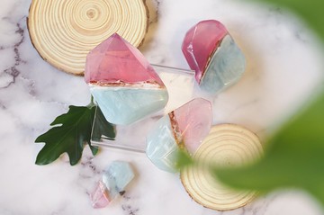 10月 粉色碧璽誕生石寶石皂禮盒-單入