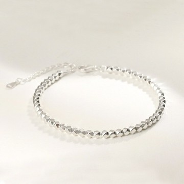 方行新款S925純銀碎銀子幾兩手鏈女簡約小眾設計感冷淡風手飾