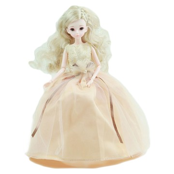 Sariel Celebrities 球型關節人偶 露西亞 30cm  1個  美白膚色 + 香檳色洋裝