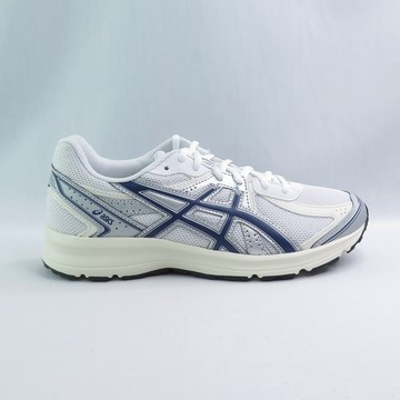 ASICS JOG 100S 1203A684105 男休閒鞋 透氣 白銀藍【iSport愛運動】