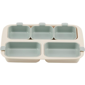 nestique One Plate 兒童餐盤  1組  餐盤 + 5個餐碗  Vanilla Mint