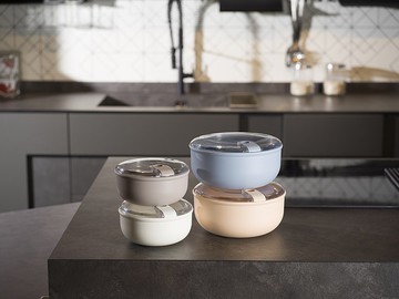 OMADA Pull Box易拉保鮮盒 圓型/0.75L  義大利製造 四色可選