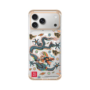 iPhone 17 Pro Max ClearX (MagSafe 兼容) 暖透橘 - The MET - 亞洲藏品系列 - 騰雲龍徽