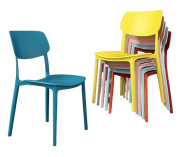 《CHAIR EMPIRE》[現貨] CH018多色塑膠餐椅/PP材質塑膠椅/一體成型塑膠椅/多色圓背餐椅/餐椅/馬卡龍餐椅/咖啡廳餐椅/休閒椅/戶外塑膠椅/網美店餐椅