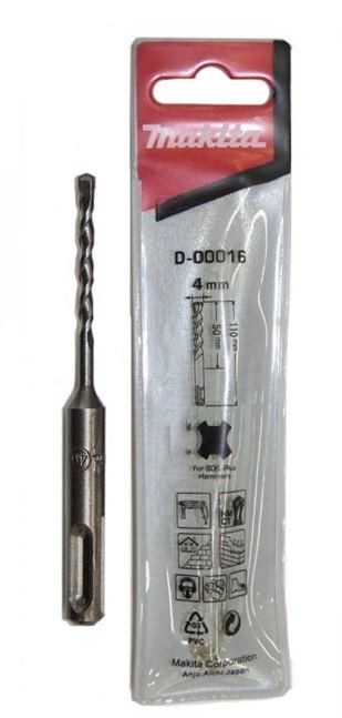 MAKITA 牧田 D-00016 四溝二刃 四溝鑽頭 4*110mm 配件 水泥 鑽頭 鑽尾 四溝 免出力 兩刃