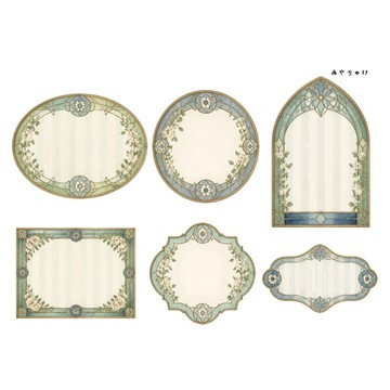 【9 月新品】20-149-0171 裁切紙 幻想復古浪漫喫茶