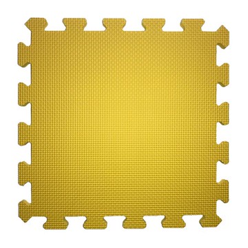 素色安全地墊30x30x1cm 6入-檸檬黃