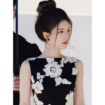 官方首發！許我耀眼趙露思許妍同款黑瑪瑙耳釘小眾簡約設計高級感