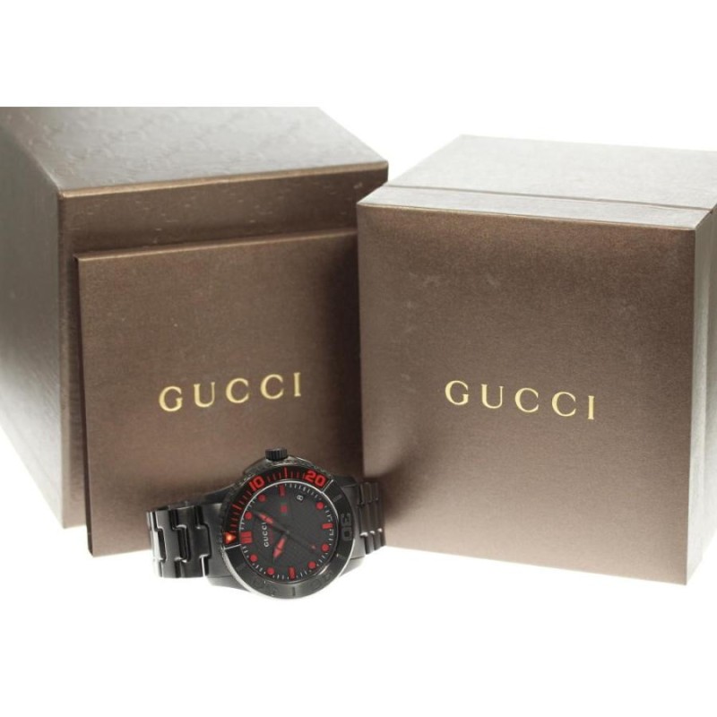 ☆良品【GUCCI】グッチ Gタイムレス 126.2 YA126205 クォーツ メンズ