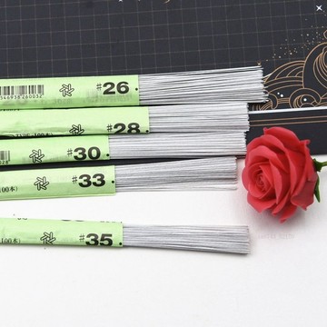 黏土工具 日本進口紙包花藝細鐵絲白手工極細紙包鐵絲高端花藝模擬花杆鐵絲