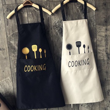 廚房圍裙家用時尚防水防油女韓版裙子做飯罩衣男工作服訂