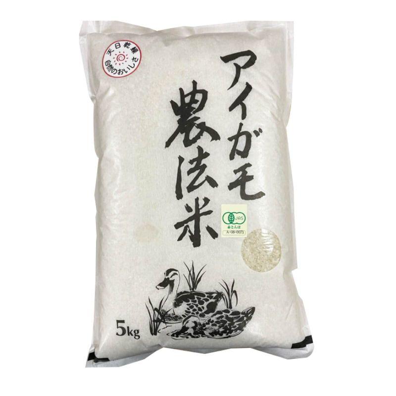 群馬県　有機白米コシヒカリ　昔ながらのはさかけ天日干し・籾（もみ）貯　金井農園の無農薬有機白米　金井さんの天日干しアイガモ農法白米5kg　LINEショッピング