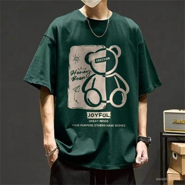 短袖上衣男 短袖上衣男 t恤男 純棉 t恤 韓版上衣 寬鬆上衣 短袖上衣男 t恤男 純棉t男短袖A005