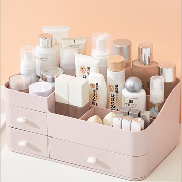 雜物整理置物架化妝品收納盒桌面梳妝臺家用刷桶【夏沐生活】