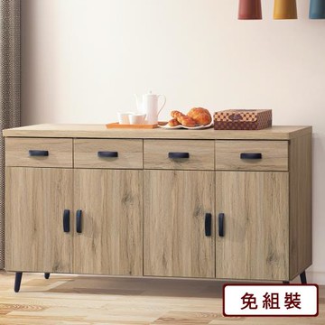 【AS雅司】旺德5.3尺碗盤餐櫃-161*40*82CM