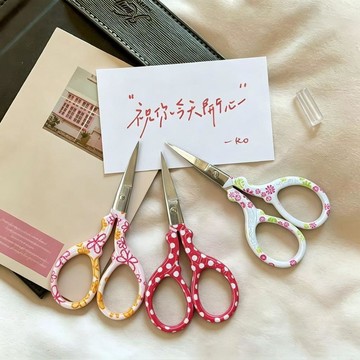 復古小巧刺繡線頭剪刀家用辦公室拆快遞不鏽鋼鋒利便攜精緻小剪子