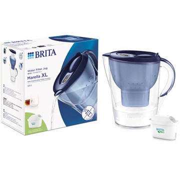 德國 BRITA Marella  MXPRO 馬利拉濾水壺 3.5L 藍色  (內含 MAXTRA PRO 純淨全效型濾芯 1入)