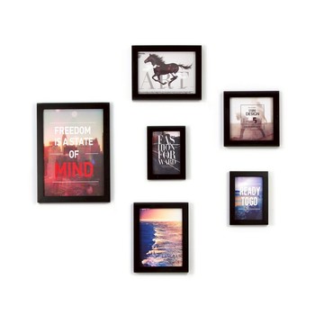 北歐簡約相框牆 黑色 6入組合 室內設計 布置 佈置 裝飾 照片牆