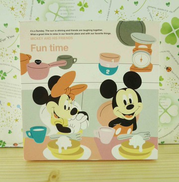 【震撼精品百貨】Micky Mouse 米奇/米妮  便條本/筆記本-米奇與米妮下午茶圖案 震撼日式精品百貨