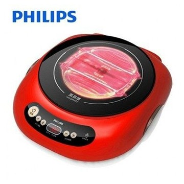 飛利浦 PHILIPS 不挑鍋黑晶爐 活力紅 HD4989