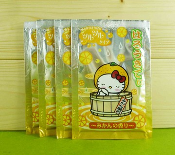 【震撼精品百貨】Hello Kitty 4入入浴劑 柳丁【共1款】 震撼日式精品百貨